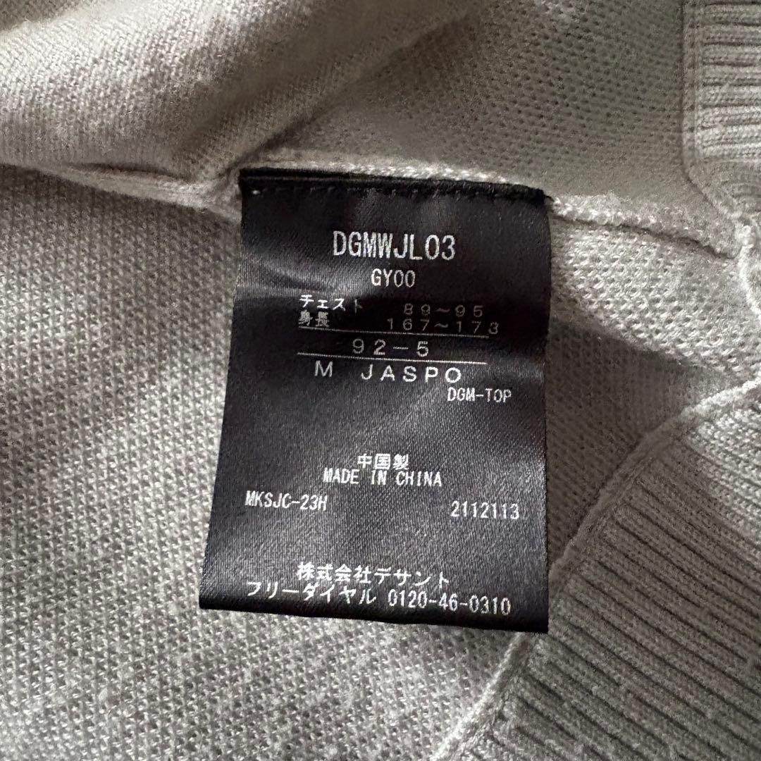 DESCENTE GOLF フルジップ ハイブリッド ストレッチ セーター M