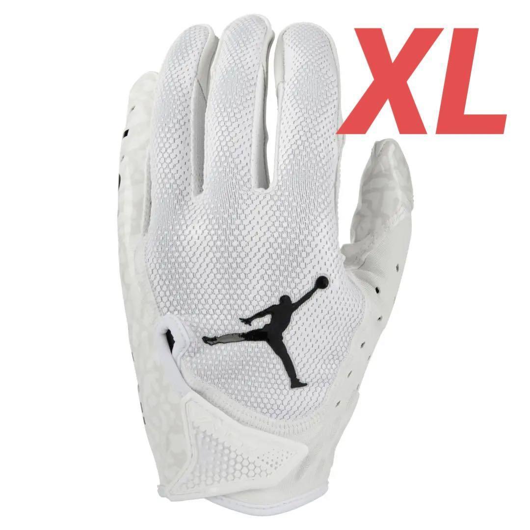【新品】 アメフト Jordan Jet 7.0 グローブ　WHITE　XL