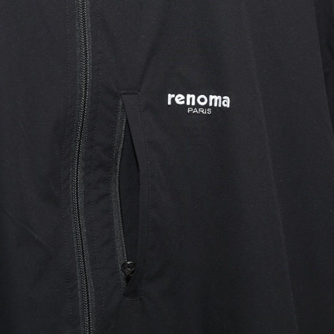 renoma golfナイロンジャケット ブラック/ベージュ