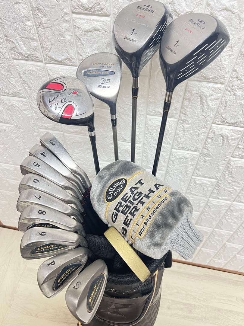 初心者おすすめ メンズ ゴルフクラブセット ダンロップ キャディバッグ付
