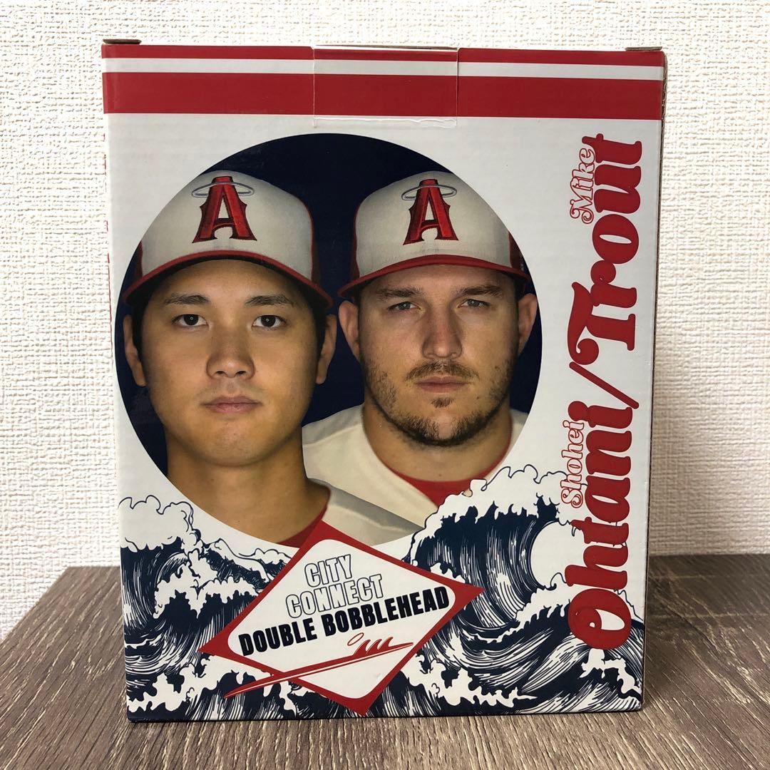 【新品未開封】㊗️MVP・ドジャース決定‼️ 大谷翔平✖️トラウト　ボブルヘッド