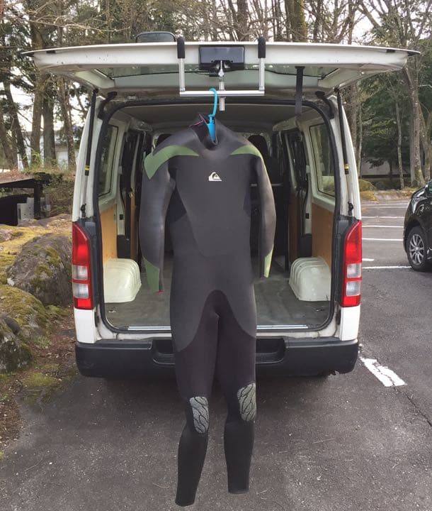 W04ウェットスーツ ハンガー リアゲート バックドア対応 サーフィン surf