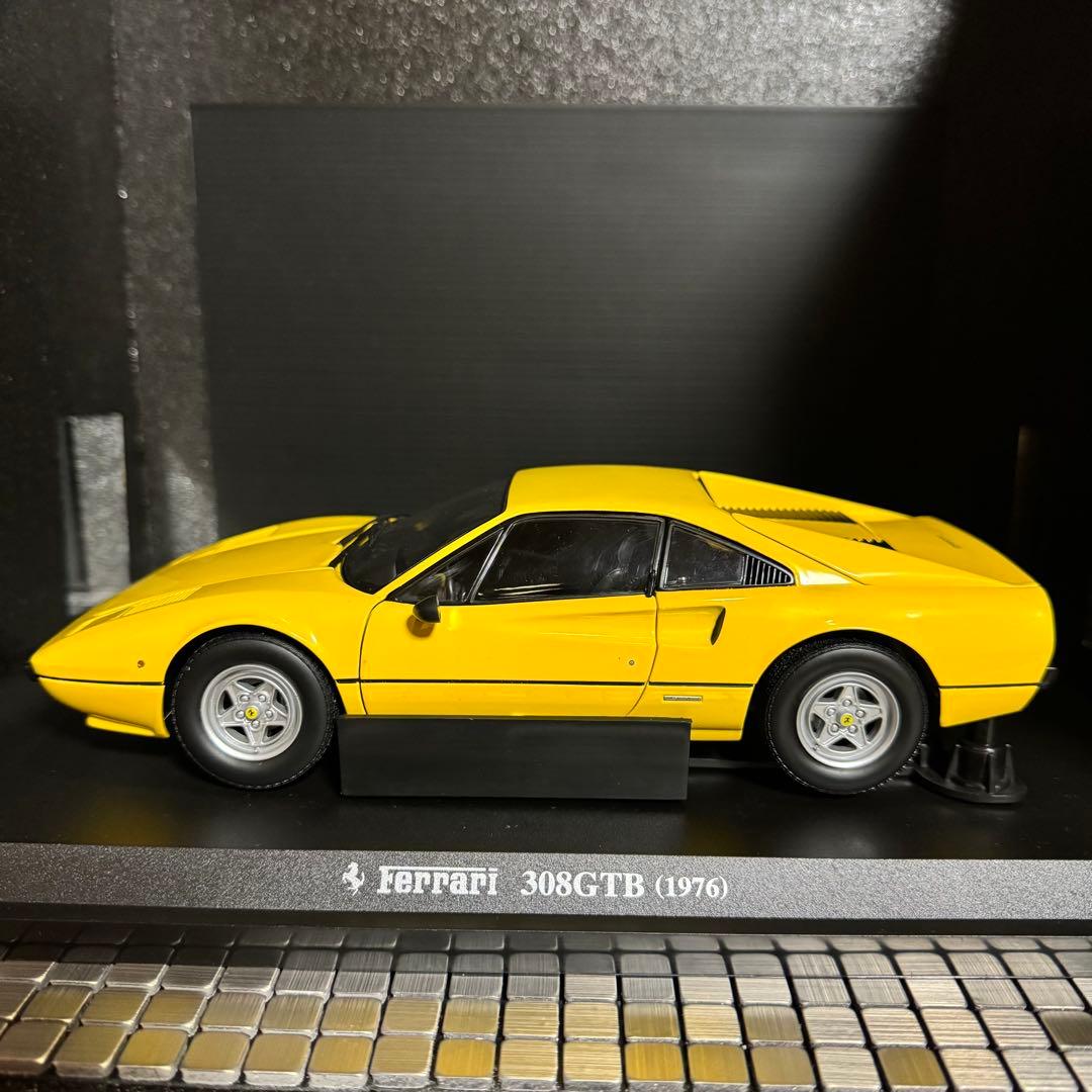 絶版 京商 1/18 フェラーリ 308GTB 1976 イエロー