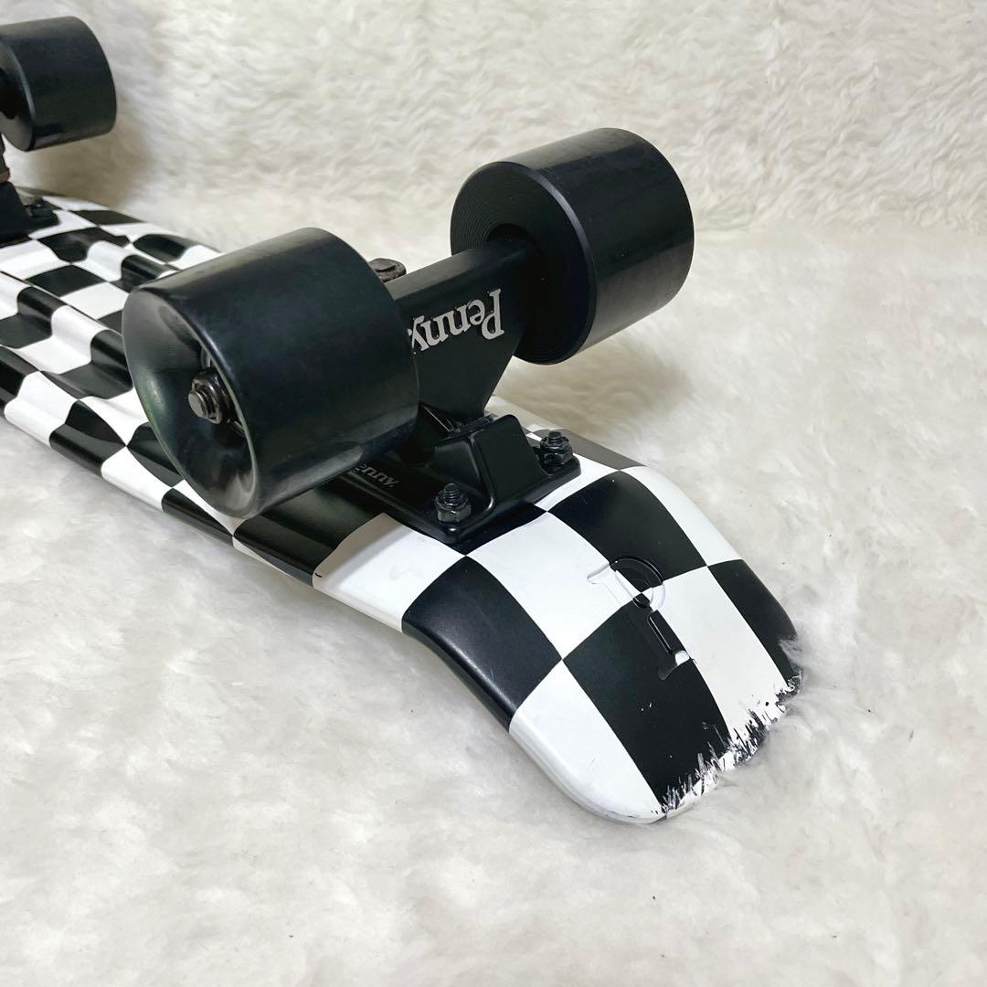 【良品✨】Penny ペニー スケートボード 22インチ ブラック チェッカー