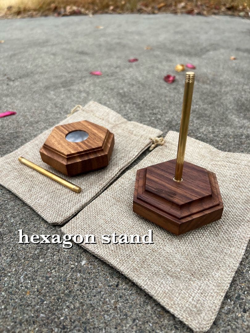 mini stand 真鍮ポール付き