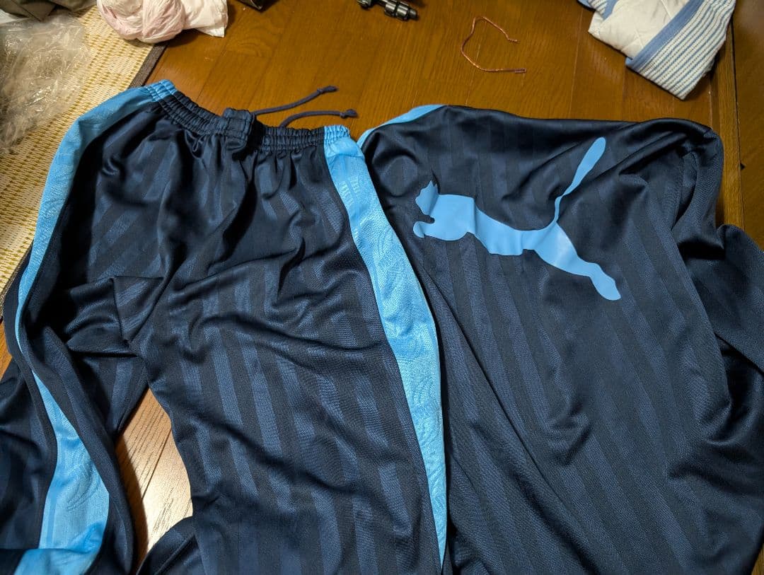 puma ジャージ 上下 862220 862221 ネイビー×ブルー 剣道部