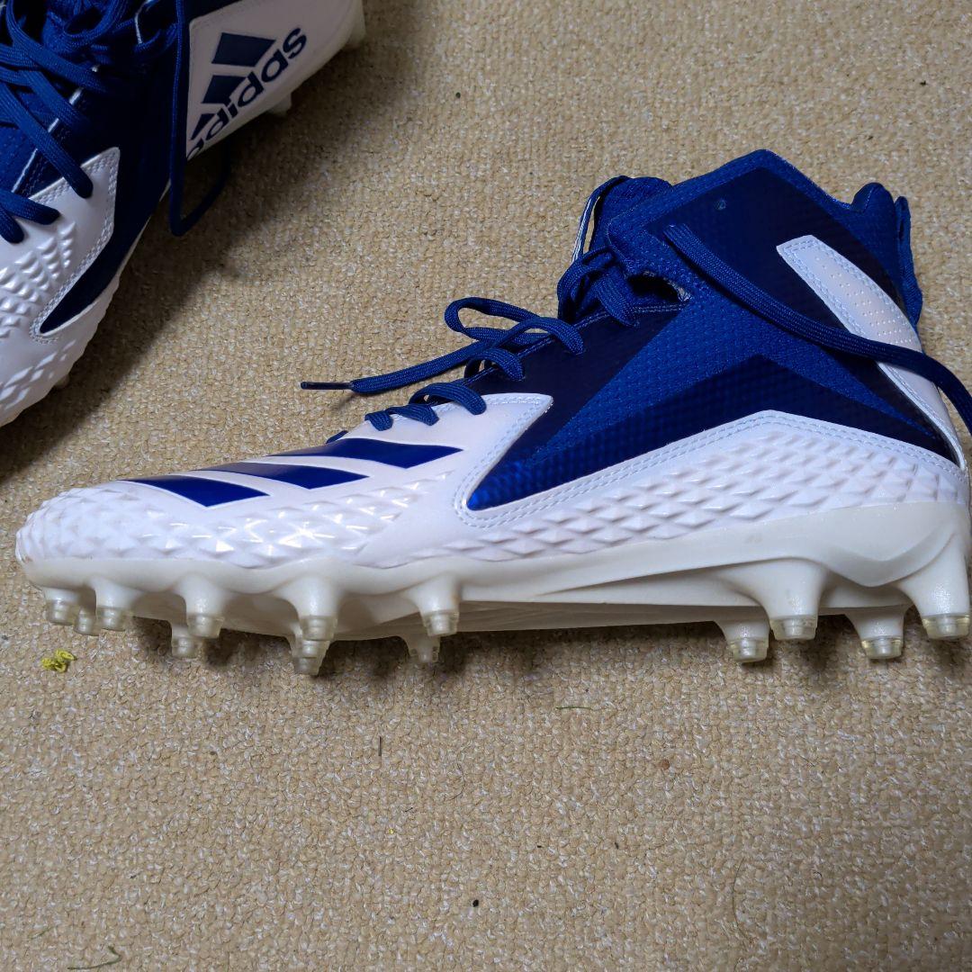 adidas サッカーシューズ ハイカット 青白