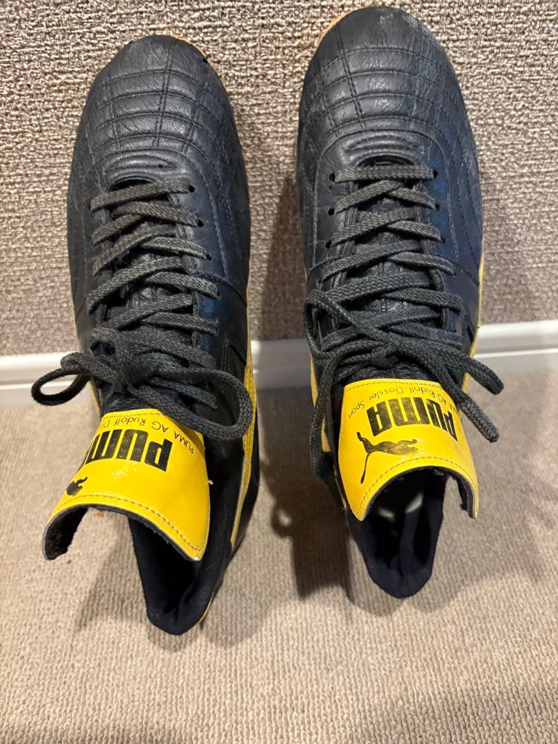【中古】PUMA パラメヒコ ブラック×イエロー
