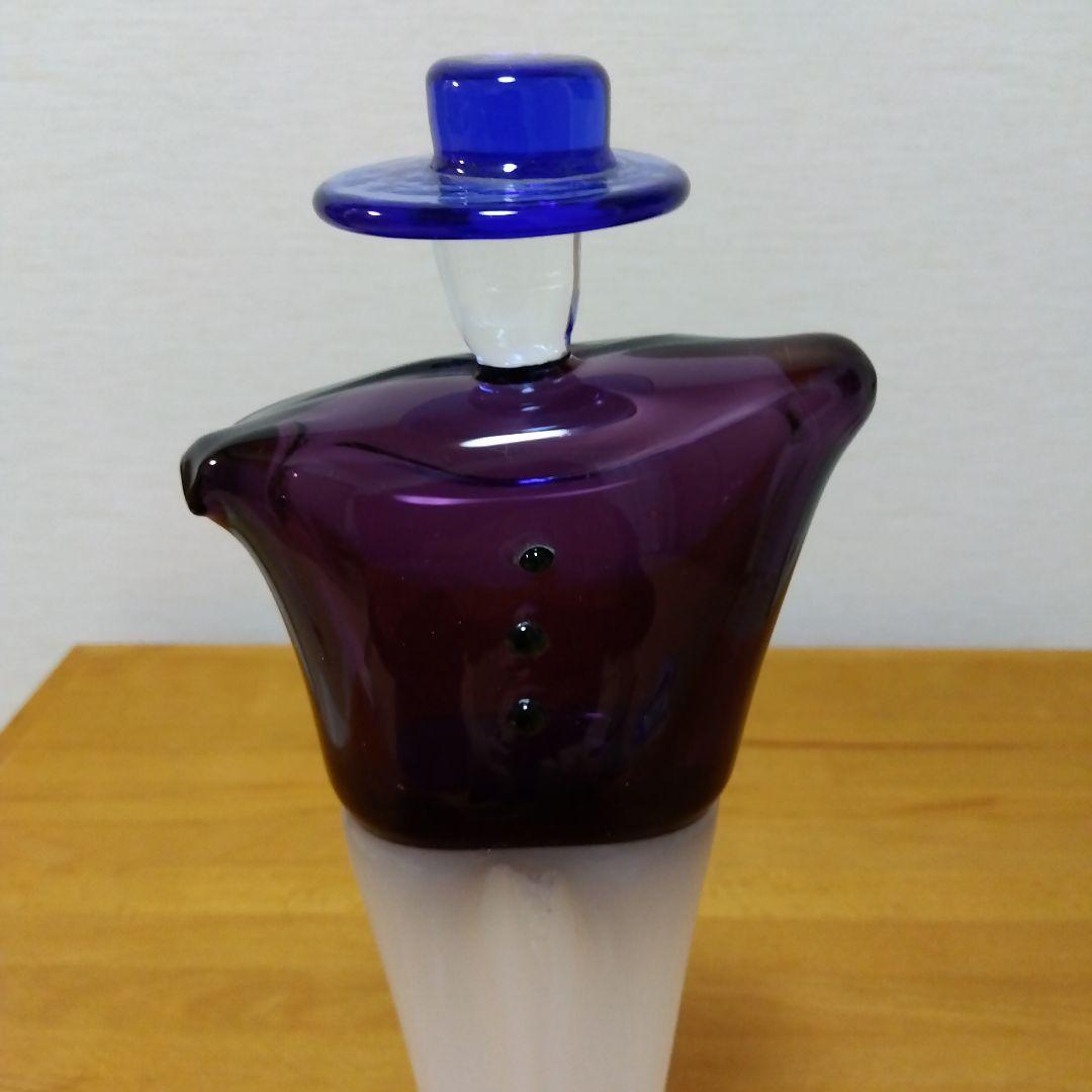 手作りガラス　人型置物　マルティグラス