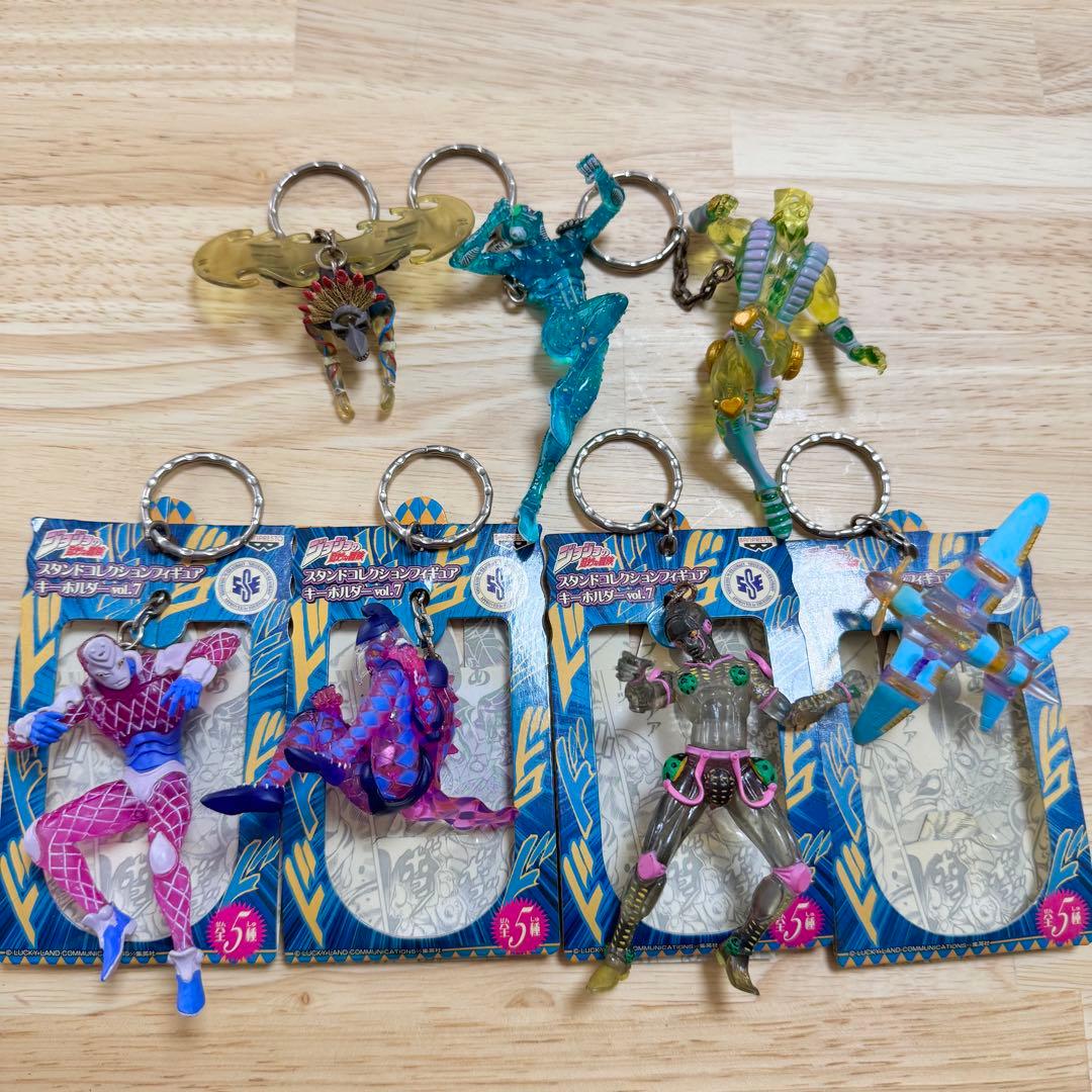 ジョジョの奇妙な冒険 スタンドコレクションフィギュアキーホルダー 7個セット