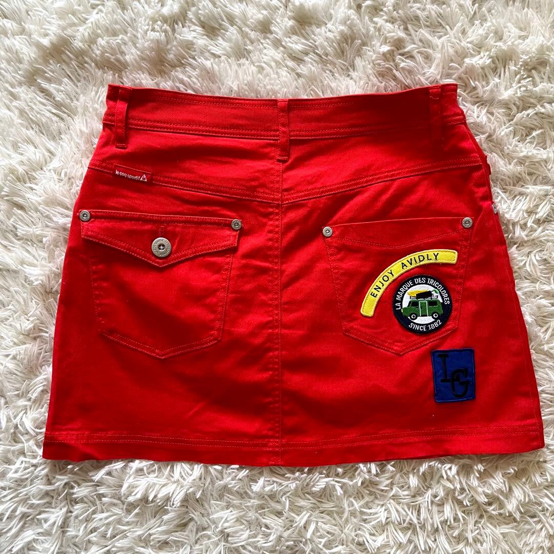 le coq sportif GOLF レディース ゴルフ スカート 赤 9