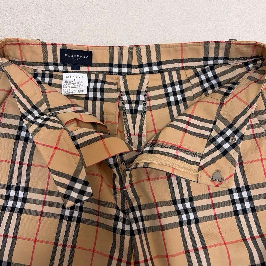 BURBERRY GOLF バーバリー ノバチェック ハーフパンツ ベージュ 9