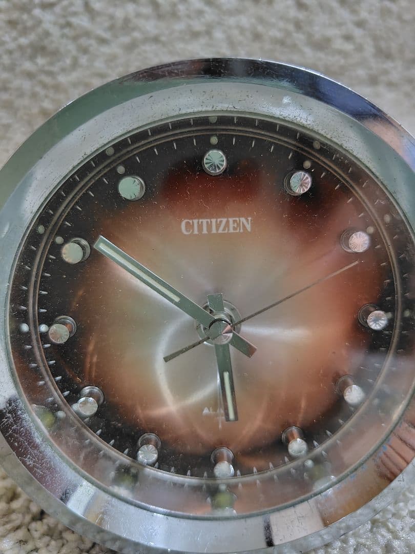 Vintage CITIZEN 70s 手巻き目覚まし時計 シチズン　昭和レトロ