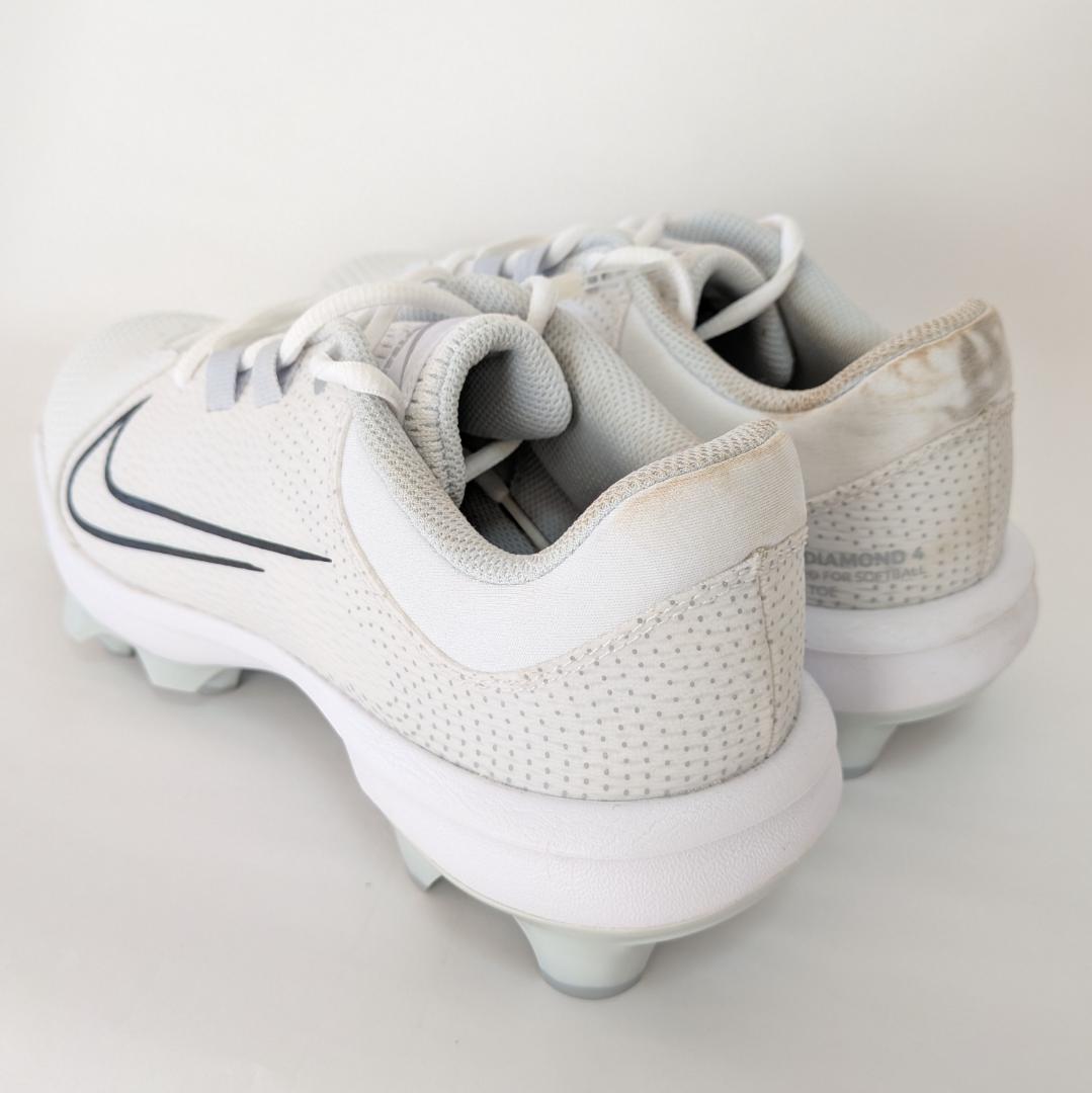 NIKEソフトボールスパイクロゴハイパーダイヤモンド4プロホワイト26.5cm
