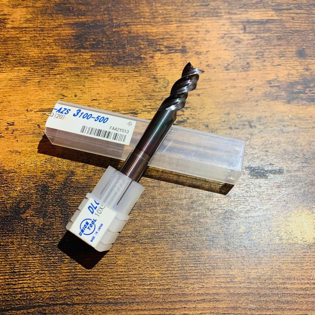 ユニオンツール　φ10 フラットエンドミル　3枚刃　アルミ加工用