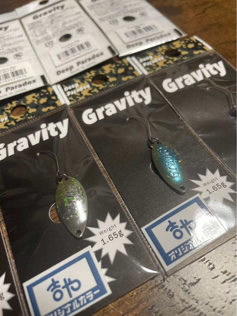 吉やオリカラ　 Gravity 1.65g 1.35g 4色セット　合計8枚