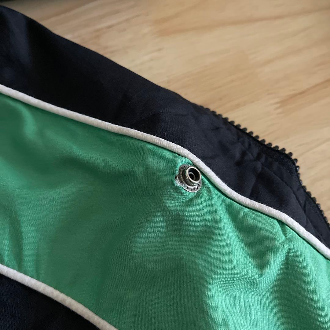 希少　90's umbro アンブロ　ベンチコート　ブラック×グリーン