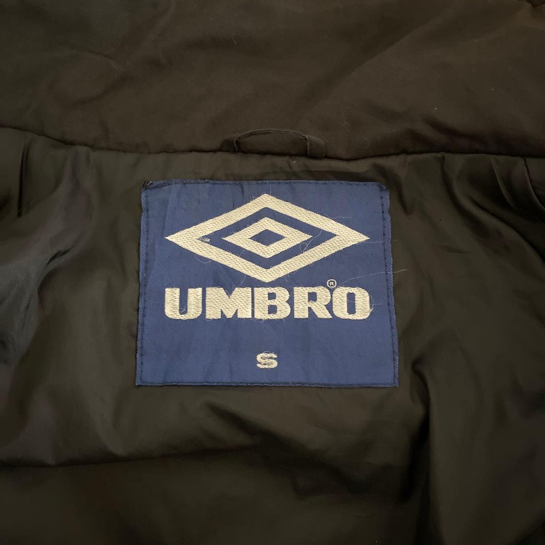 希少　90's umbro アンブロ　ベンチコート　ブラック×グリーン