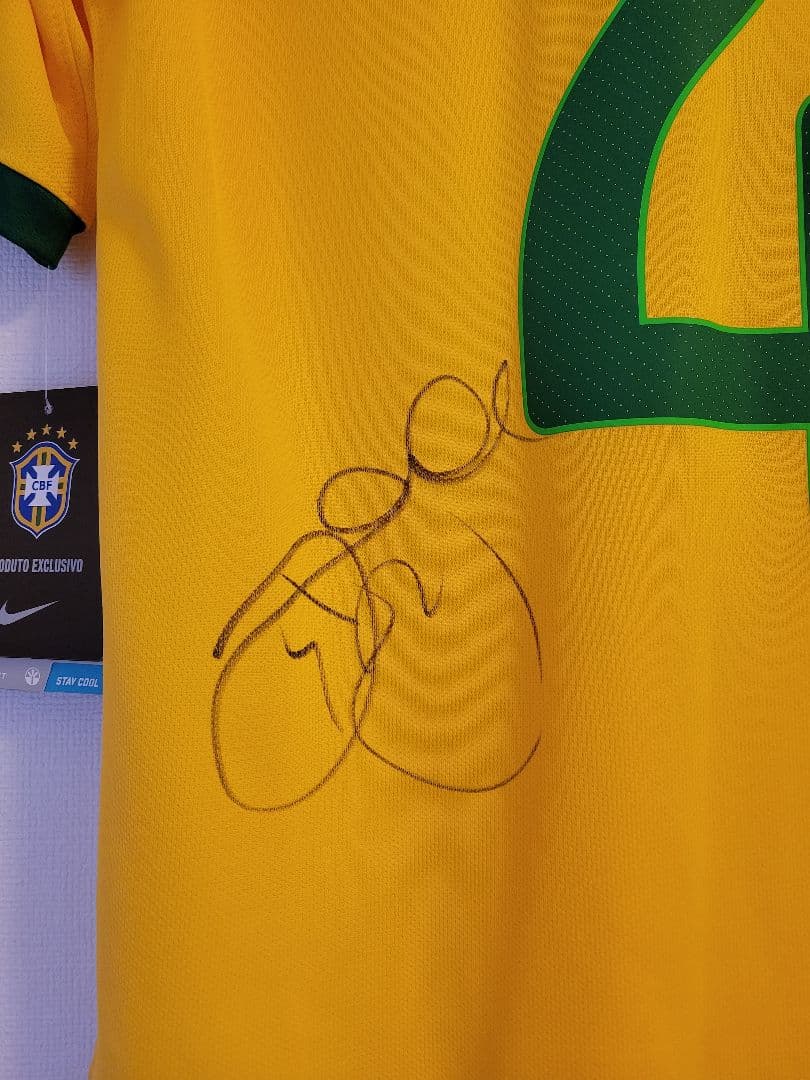 ブラジル代表 ダビドルイス サイン ユニフォーム サッカー 新品 正規品