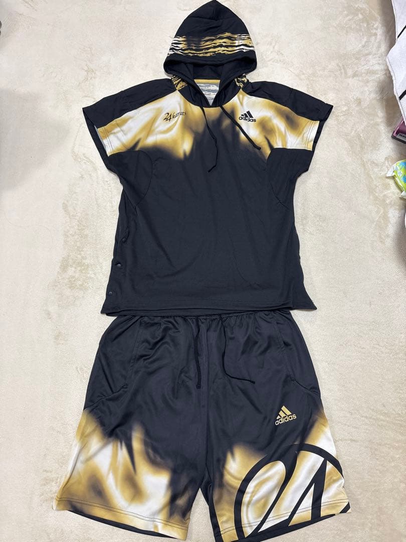 24karats adidas、半袖ジャージ、セットアップ Lサイズ