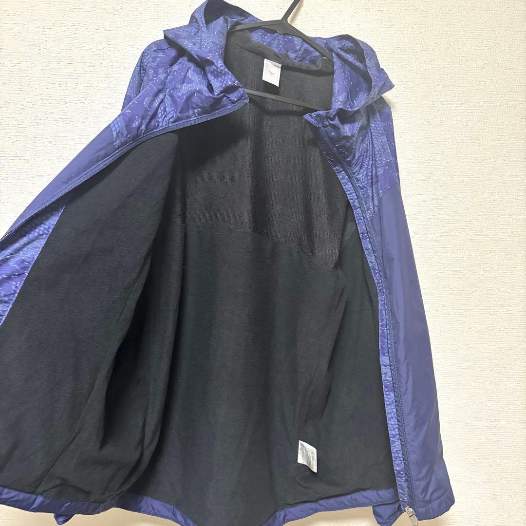 ミズノ ウインドブレーカー上下セットアップ ジャケット パンツ レディースL 紺