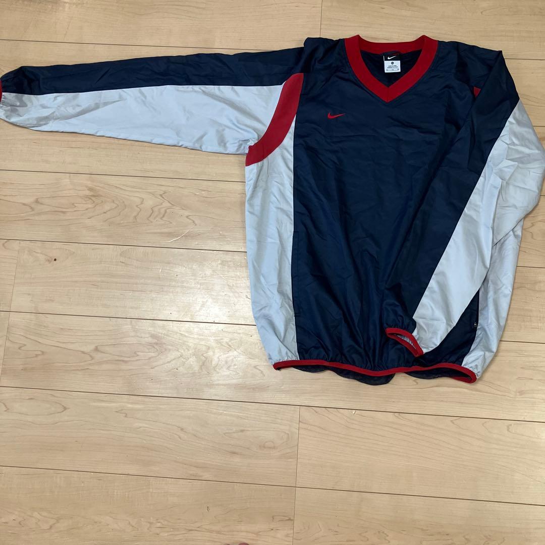 Nike ネイビー 長袖 Vネック ジャケット XL