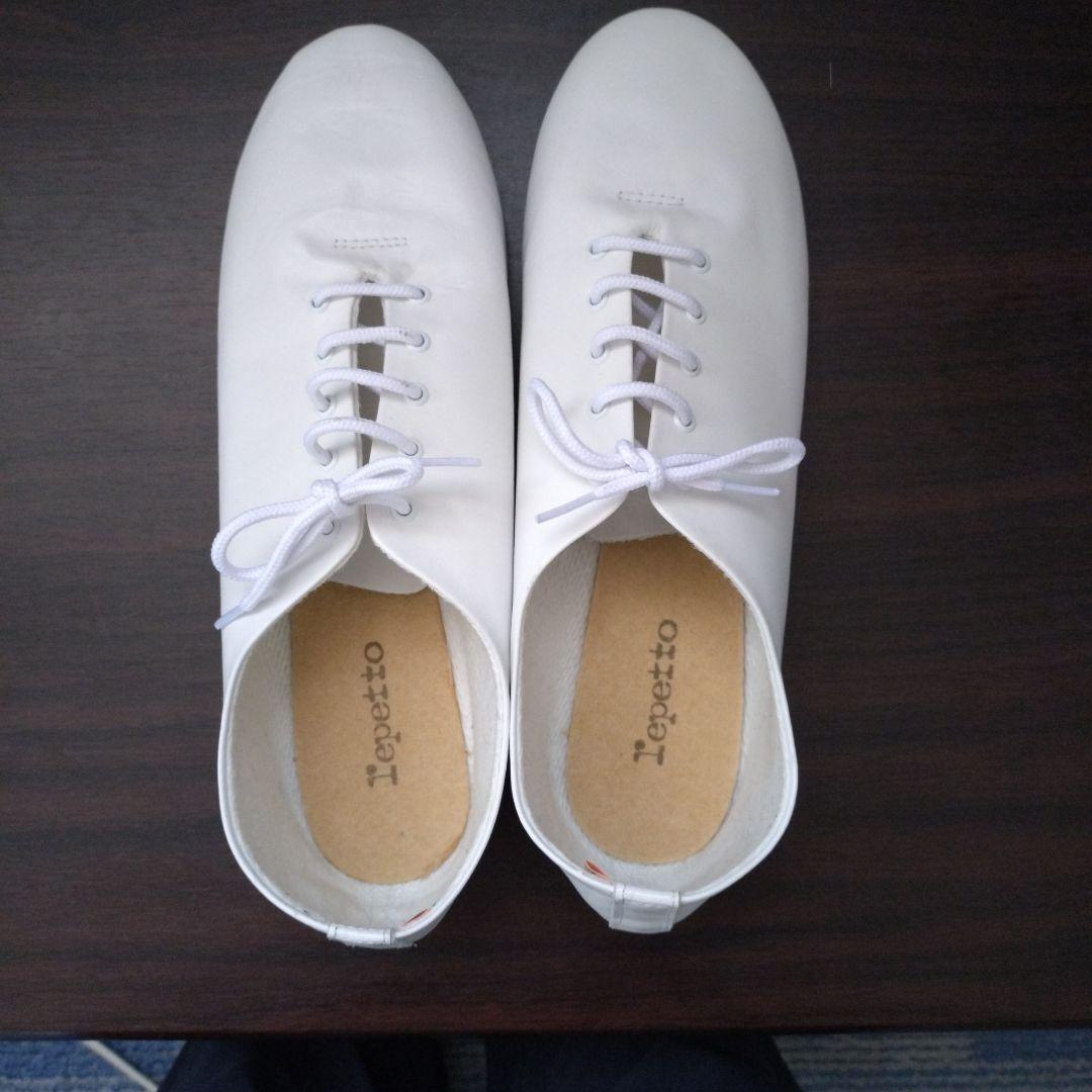 美品　Repetto ホワイト ジャズシューズ　サイズ41