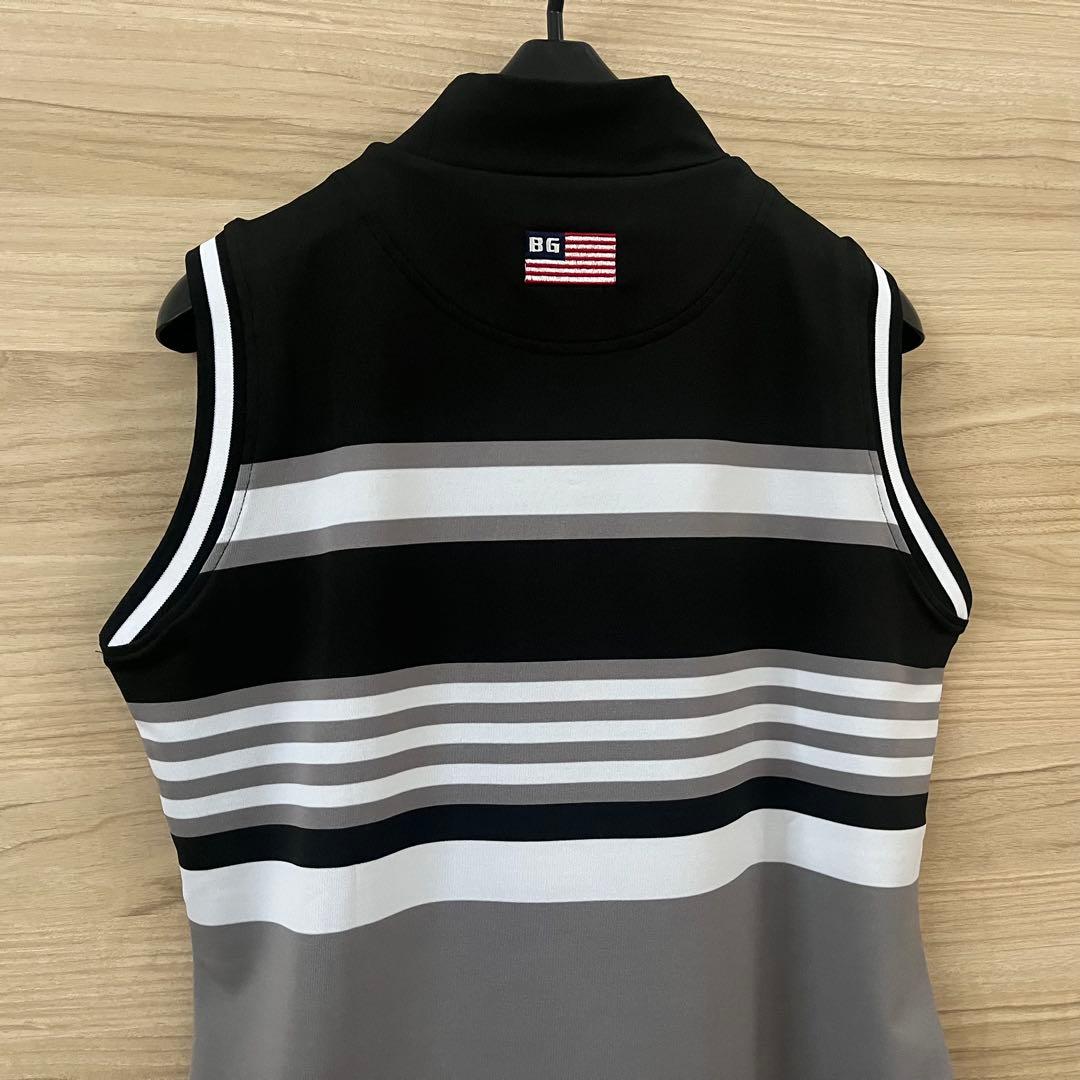新品★20,900円 黒M BRIEFING ゴルフノースリーブハイネックシャツ
