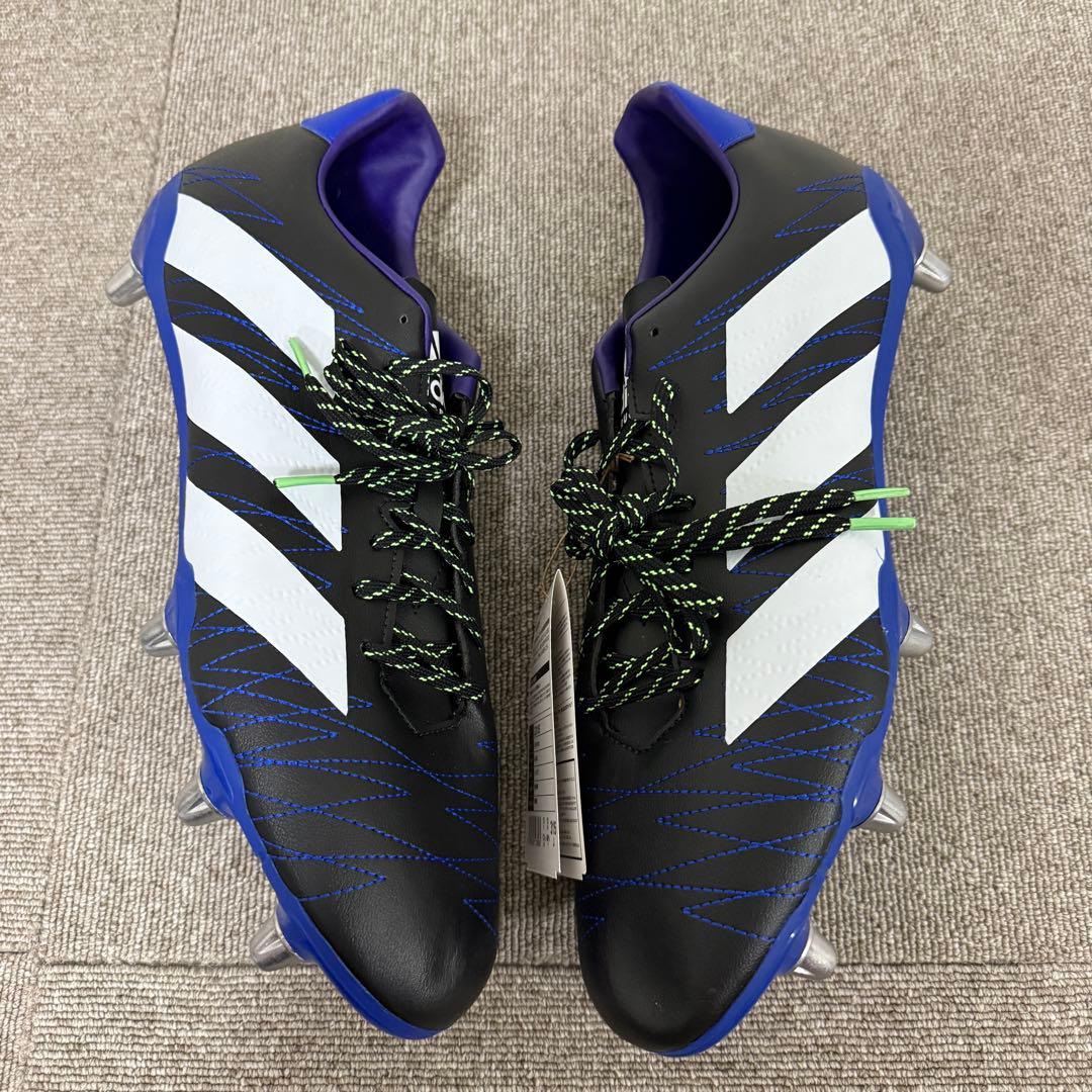 adidas ラグビー スパイクシューズ ブラック/ホワイト/ブルー31.5cm