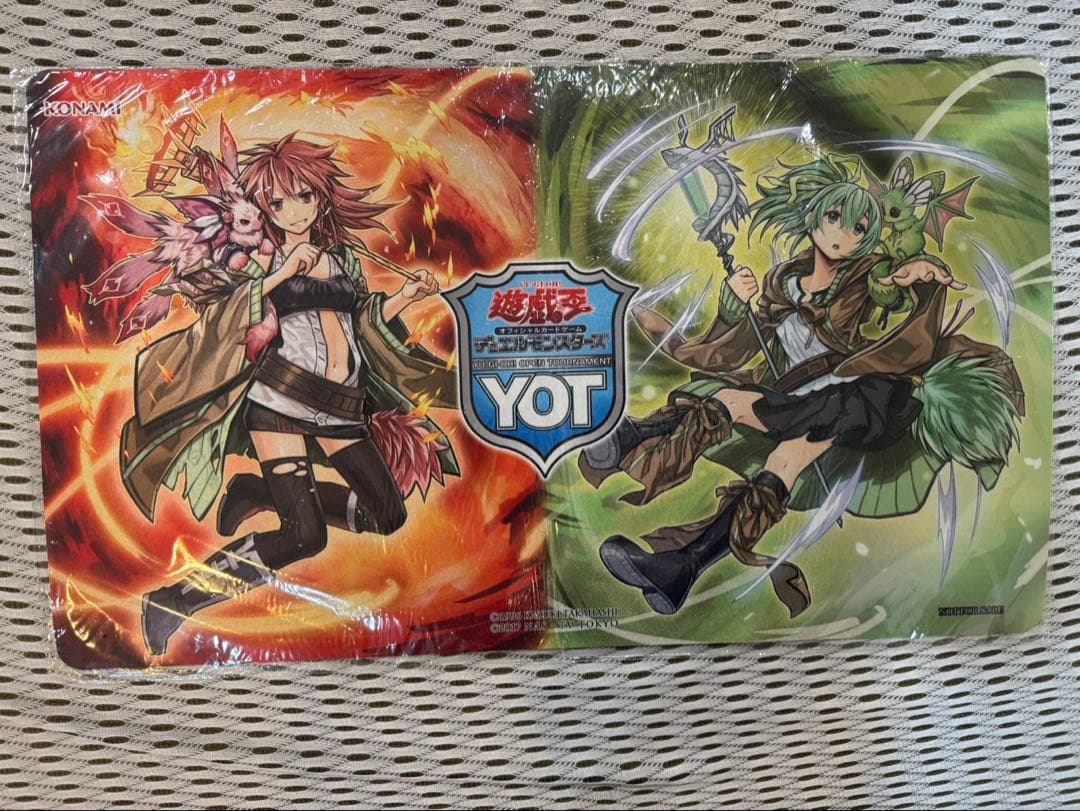 遊戯王公式 アジア YOT 霊使い ヒータ ウィン プレイマット189