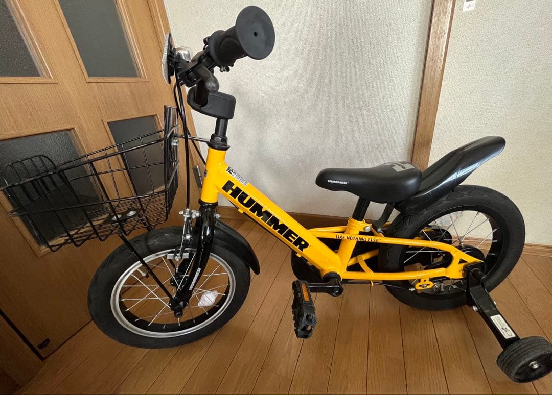 HUMMER ハマー　子ども自転車　14インチ　折りたたみ補助輪付き