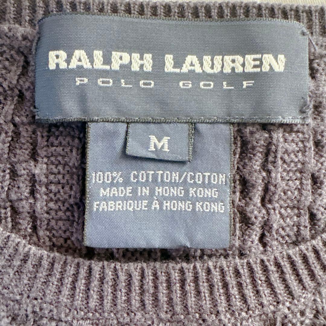 【美品】POLO GOLF RALPH LAUREN コットン ケーブルニット