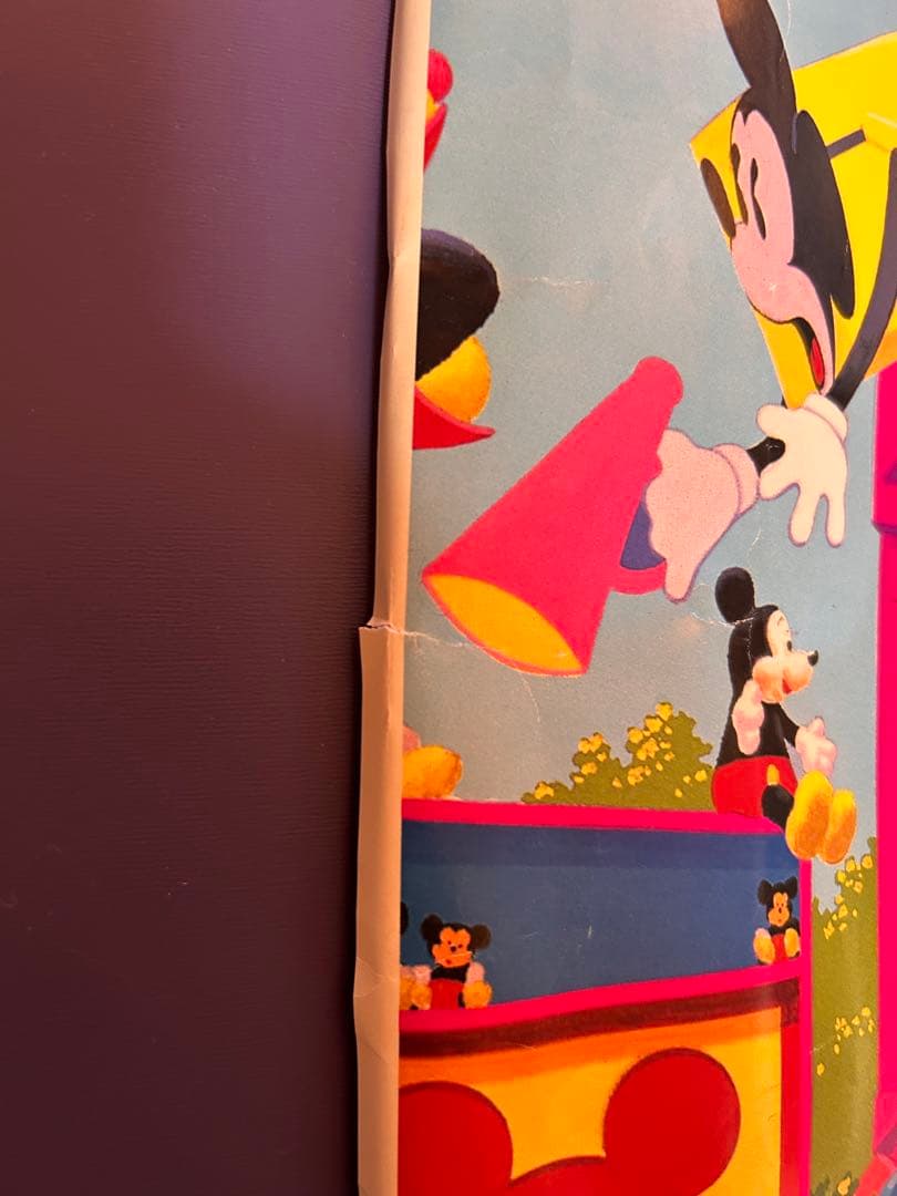 当時物 ディズニーランド ミッキーマニア パレード TDR ポスター B2サイズ