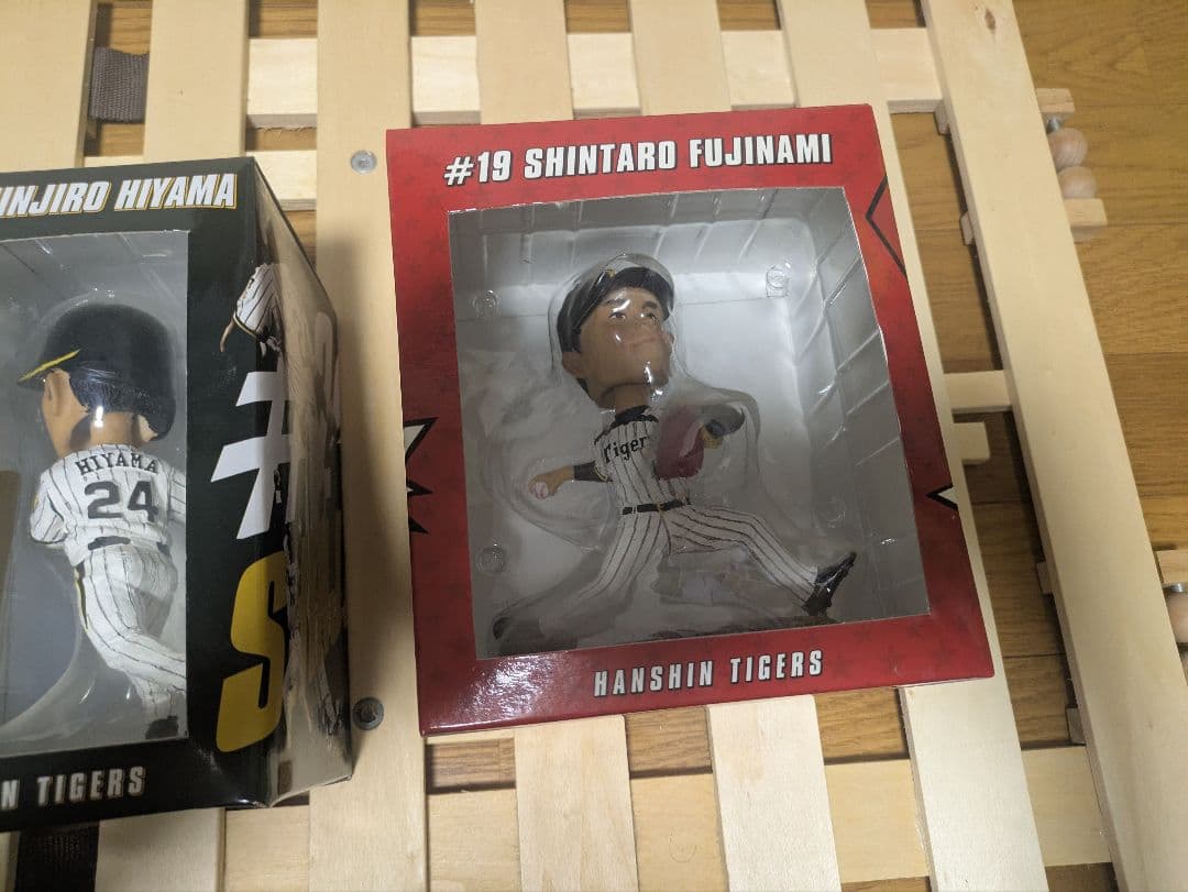 阪神タイガース ボブルヘッド 鳥谷 西岡 新井良 桧山 藤浪5体セット