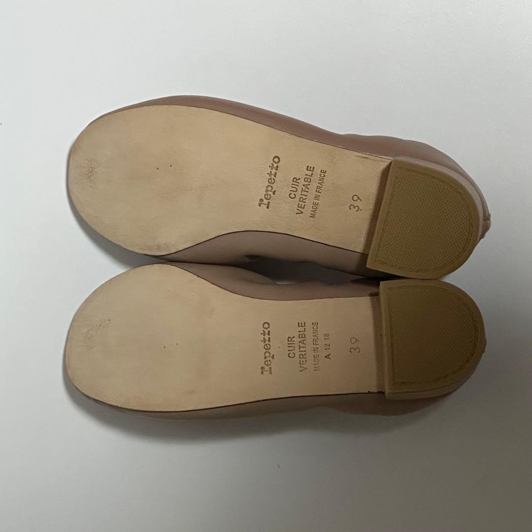 Repetto 室内試着のみ 39 ローガンパンプス バレエシューズ ラム革