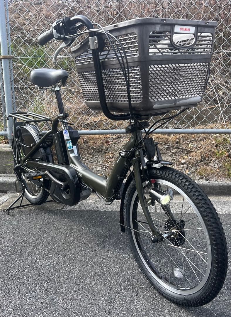 ヤマハPAS KISS 20インチ電動アシスト自転車前後新品タイヤ交換済