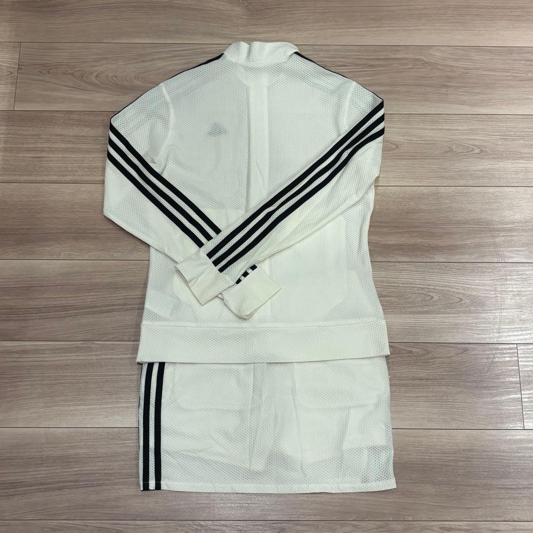 adidas ゴルフ レディース セットアップ メッシュ ジャケット ホワイト