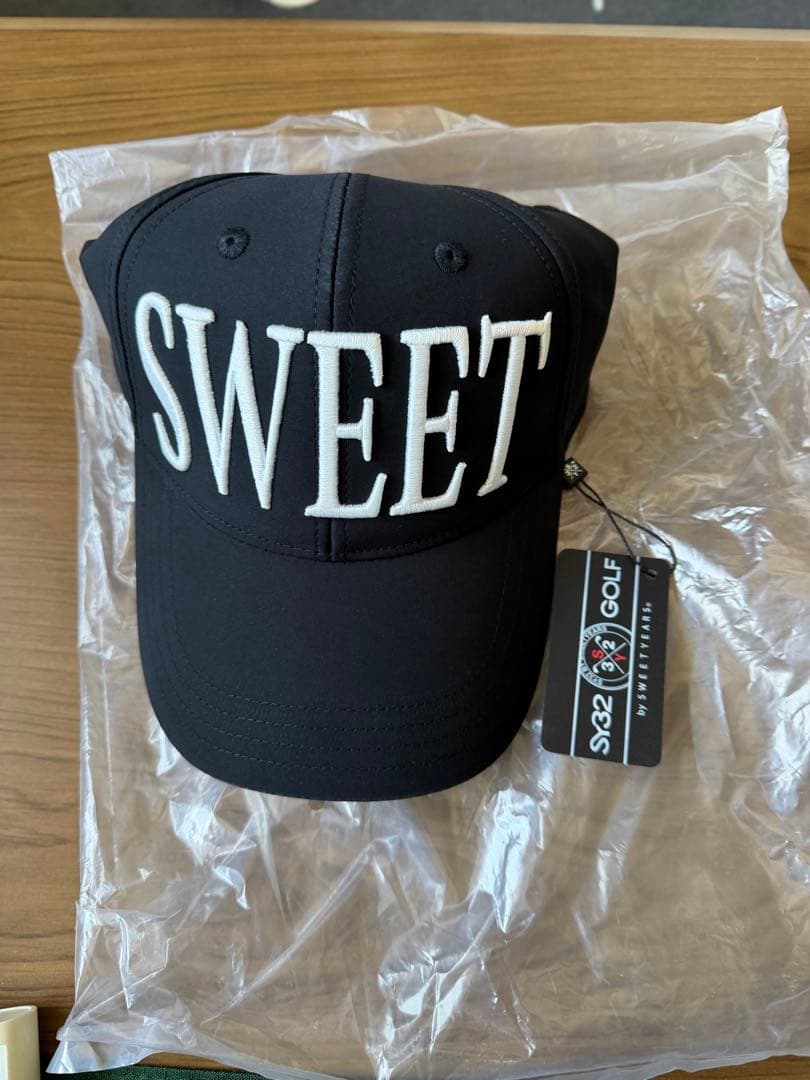 SY32 by SWEET YEARS GOLF CAP ブラック