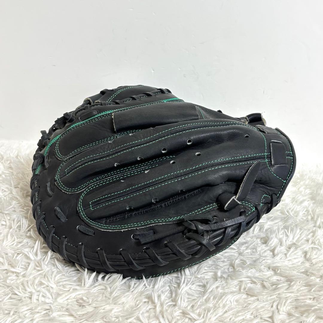 【美品】 ミズノ ビューリーグ キャッチャーミット 一般 軟式 グラブ 右投げ