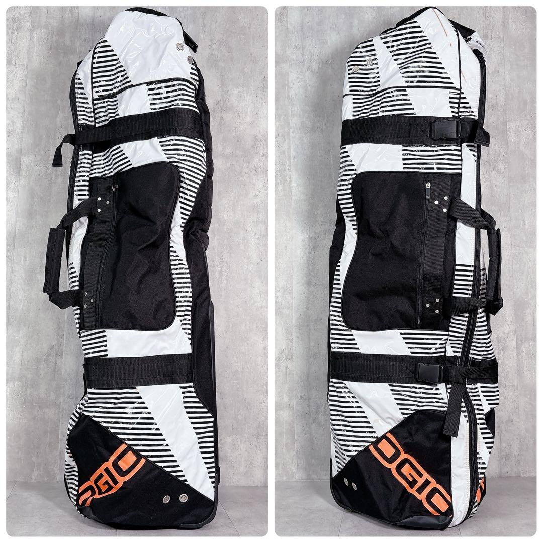 T657 OGIO オジオ ゴルフ キャディバッグ トラベルケース ゼブラ 白黒