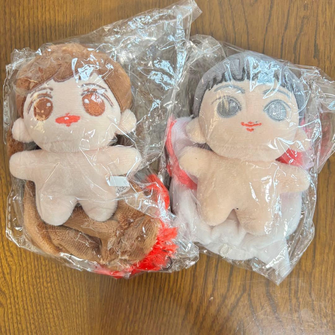 東方神起　TVXQ　ユノ、チャンミン　ぬいぐるみ　10センチ