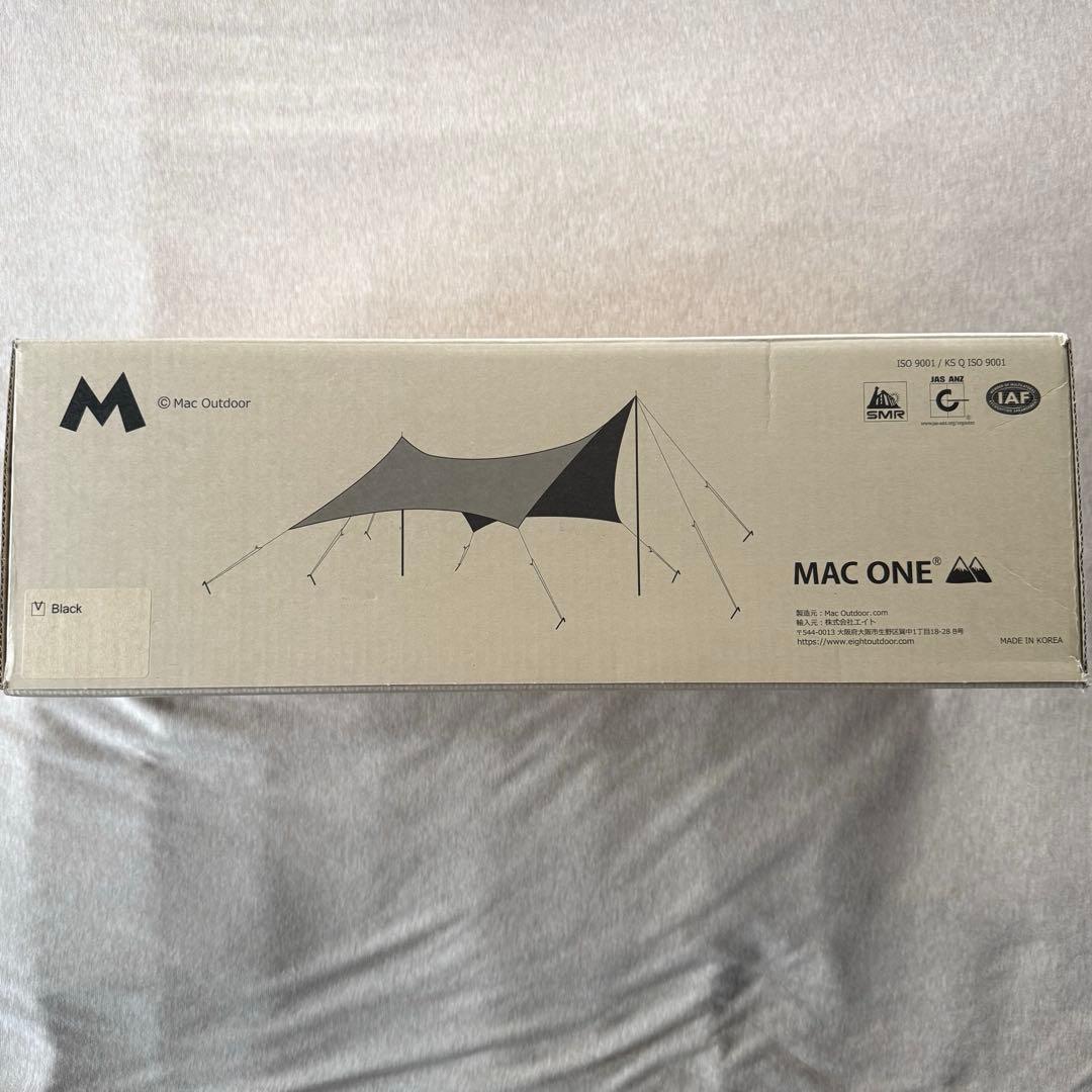 黒L新品 Mac Outdoor Mac One ヘキサ タープ ブラック
