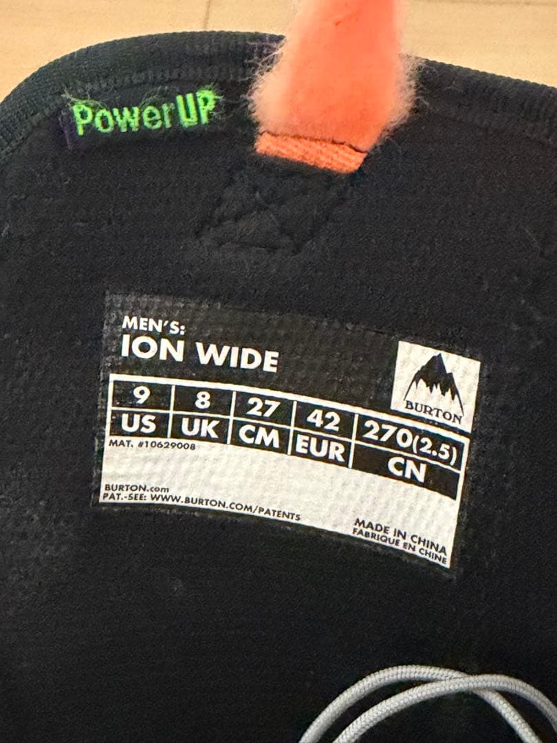 ヒ*ケ様 21-22 Burton ION wideブーツスピードゾーンsize