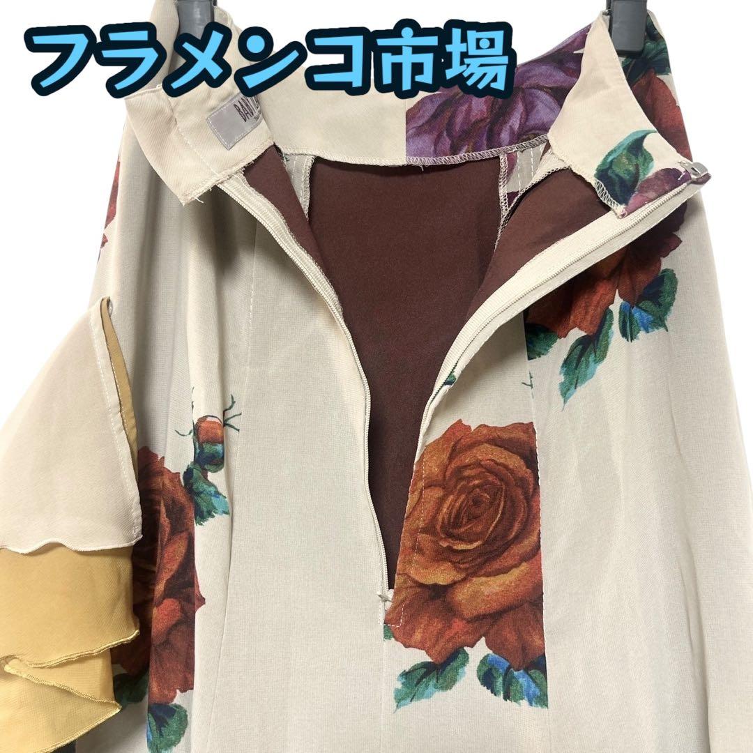 ～*～様 定価1.5万円★フラメンコ スカート ファルダ 衣装 練習 花柄 新品