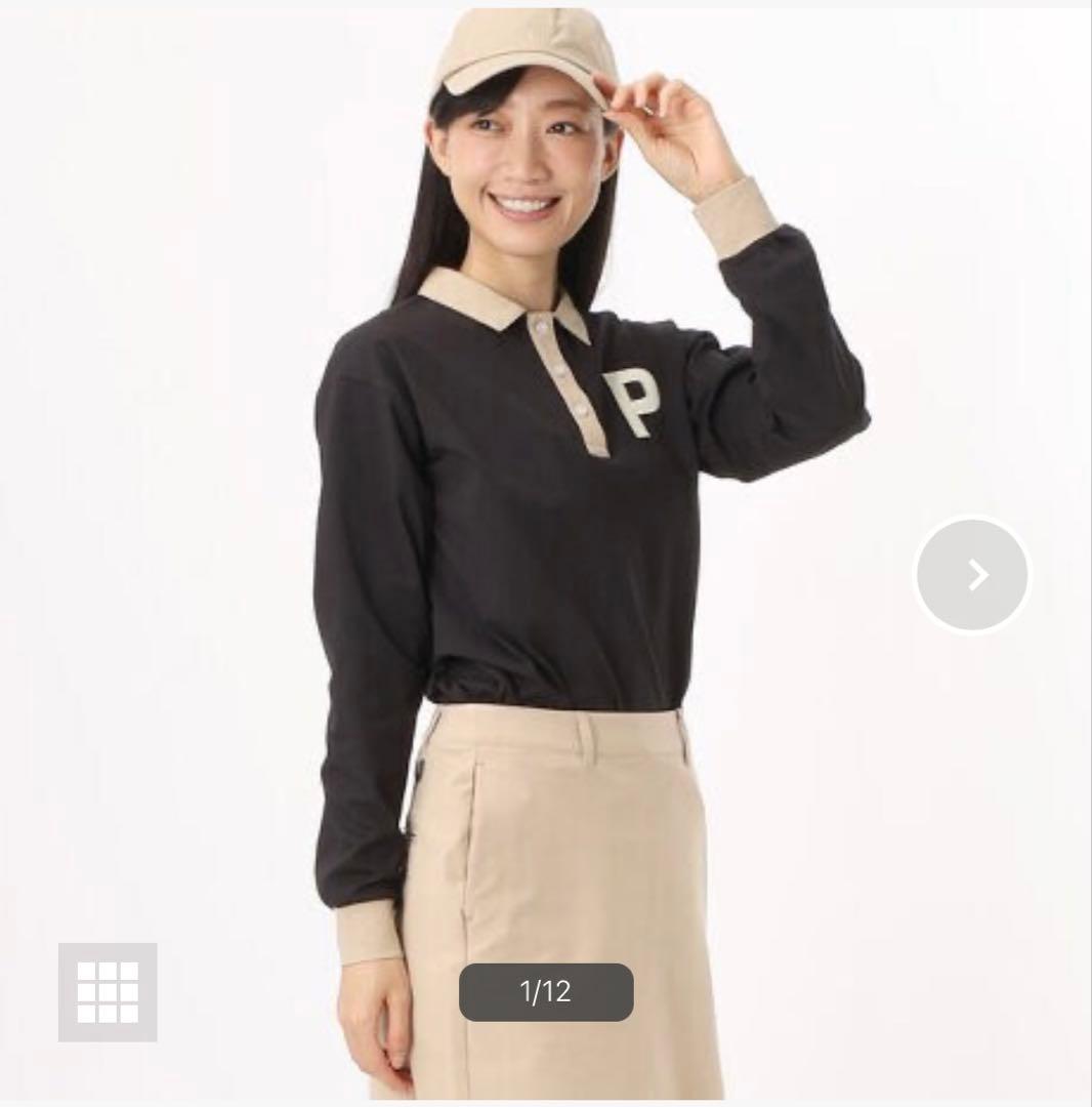 PUMA GOLF プーマゴルフ レディース Pロゴ セットアップ 黒