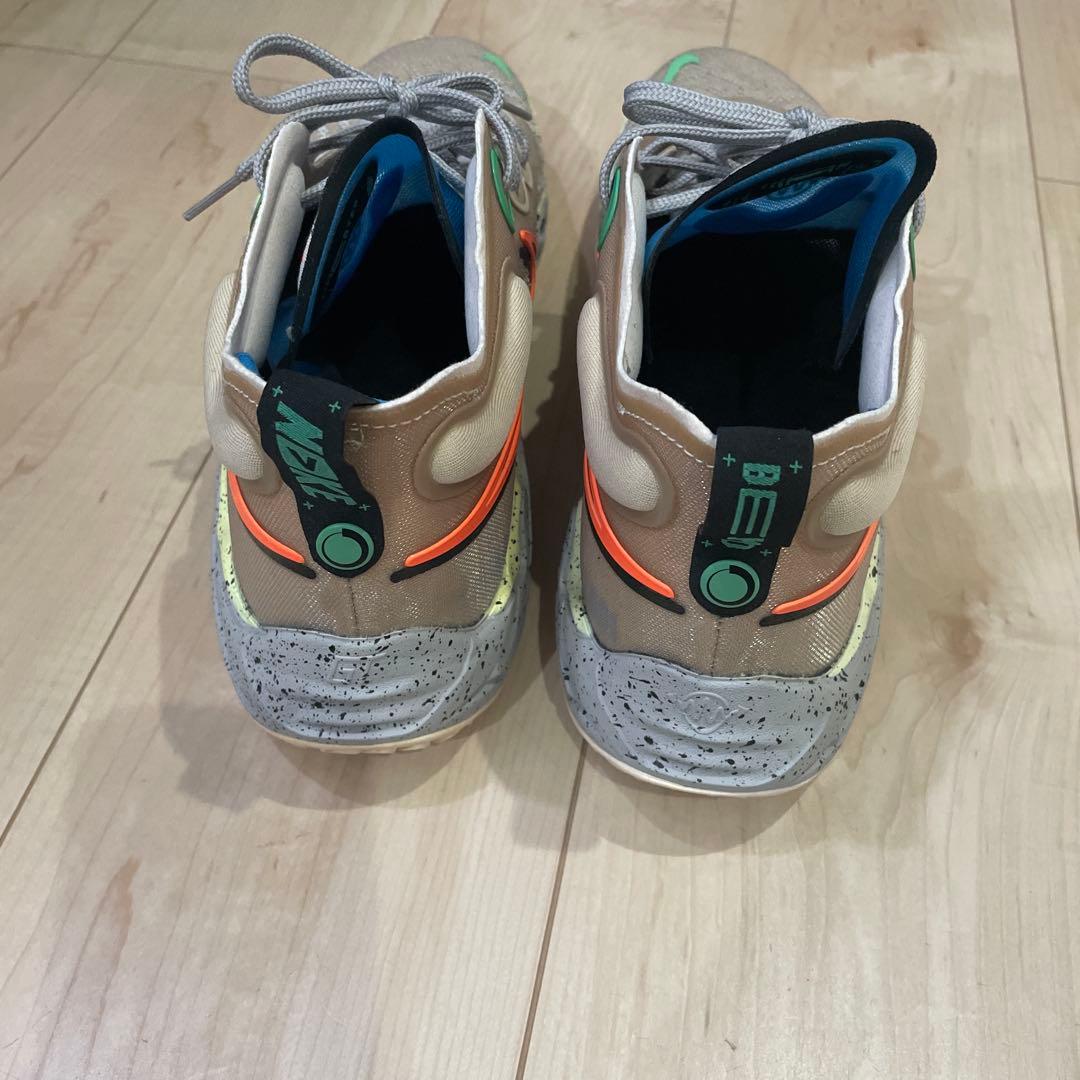 Nike バスケットボールシューズ グレー/オレンジ