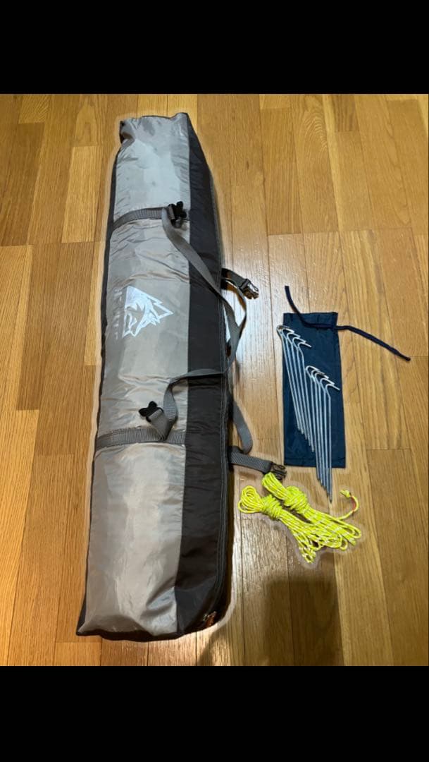 ドーム型キャンプテント グレー