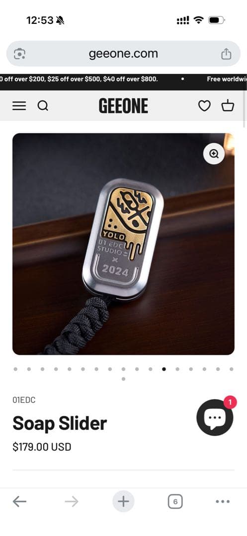 N*E様 「正規品」01EDC YOLO studioフィジェットトイ　SS製