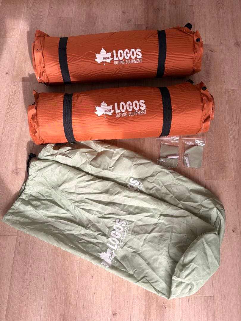 値下げ‼️極美品‼️LOGOS ロゴス　55セルフインフレートマット　ソロ2個