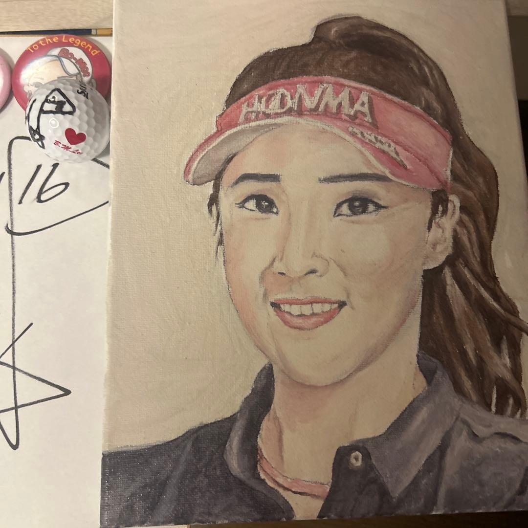 元女子プロゴルファー　イボミ直筆サインセット